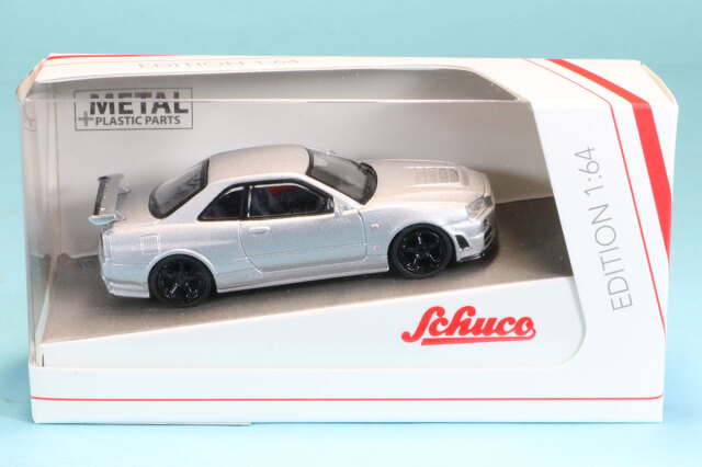 シュコー 1/64 ニッサン スカイライン GT-R R34 ニスモ Zチューン ホワイト　452033800