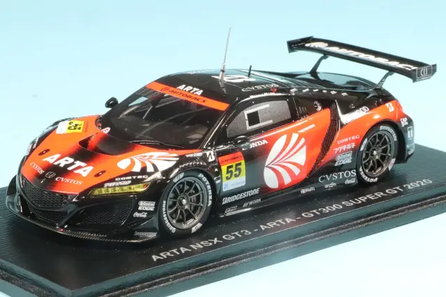 スパーク 1/43 ARTA ホンダ NSX GT3 スーパーGT GT300 2020 No.55 大湯都史樹/高木真一　SGT001