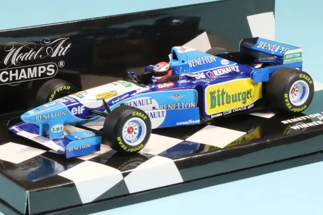 ミニチャンプス 1/43 ベネトン B194 ルノー イギリスGP 1995 Winner J.ハーバート　417950802