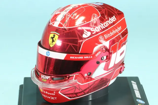 スパーク/ルックスマート 1/5 ヘルメット C.ルクレール シンガポールGP 2024　LSHEL06