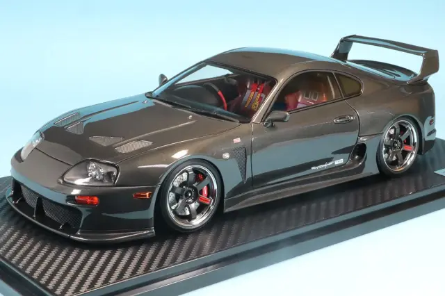 イグニッションモデル 1/18 トヨタ スープラ A80 TRD 3000GT ガンメタ 　IG3601