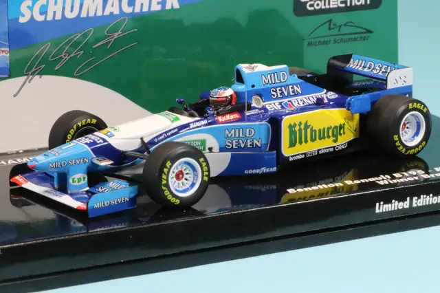[予約] ミニチャンプス 1/43 ベネトン B195 ルノー ブラジルGP 1995 Winner M.シューマッハ デカール加工品　517950101S