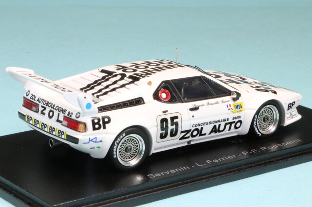 1/18 Spark BMW M1 No.71 Le Mans 24H 1981 C. Danner - L. von Bayern - P. Oberndorfer Car Model