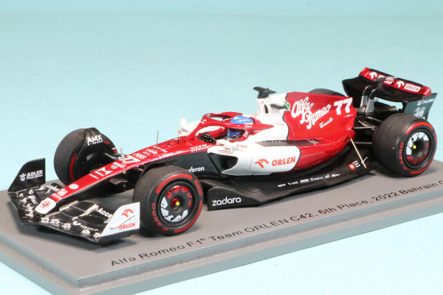スパーク 1/43 アルファロメオ F1チーム オーレン C42 バーレーンGP 2022 6th V.ボッタス　S8517