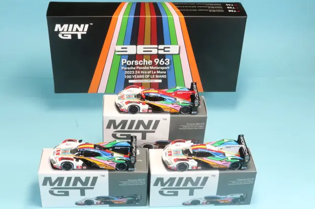 MINI-GT 1/64 ルシェ 963 ルマン 2023 ポルシェ・ペンスキー・モータースポーツ 3台セット No.5/6/75 3000個限定　MGTS0011