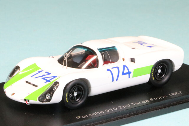 スパーク 1/43 ポルシェ 910/6 タルガフローリオ 1967 2nd No.174　S9237