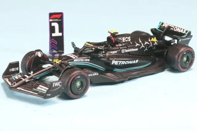 ターマックワークス 1/64 メルセデス AMG W14 ハンガリーGP 2023 PP L.ハミルトン　T64G-F064-LH1