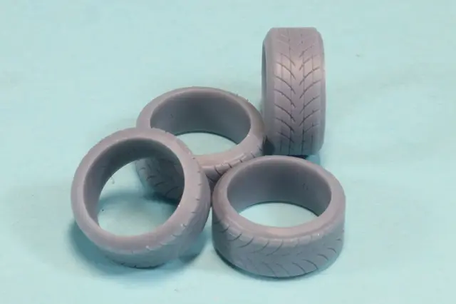 [予約] ケイSTYLE! 1/24 15 インチ 45 タイヤセット ケイSTYLE! CU12対応　KS-PA52
