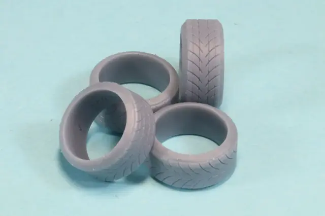 [予約] ケイSTYLE! 1/24 15 インチ 45 タイヤセット（ノーマル/+2°テーパー付タイヤセット） ケイSTYLE! CU12対応　KS-PA53