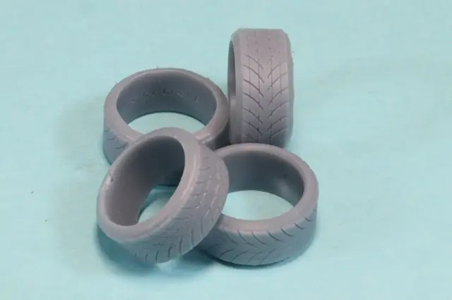 ケイSTYLE! 1/24 15インチ 45 タイヤセット（1.5°/+2°テーパー付タイヤセット） ケイSTYLE! CU12対応　KS-PA54