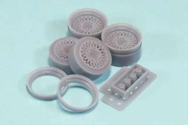 [予約] ケイSTYLE! 1/24 15 インチ F メッシュホイールセット ケイSTYLE! CU12対応　KS-PA56