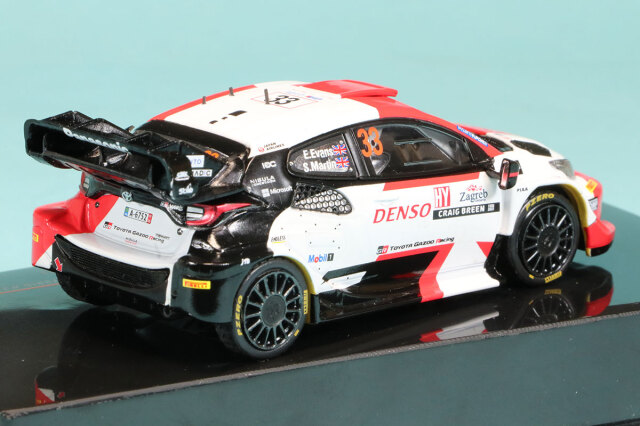 grヤリスミニカー イクソ 1/43 トヨタ GR ヤリス ラリー1 クロアチア ラリー 2023