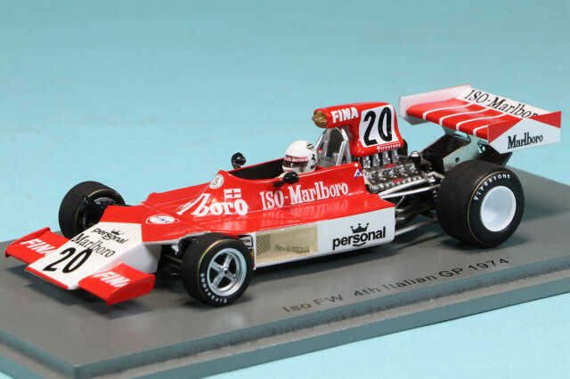 スパーク 1/43 ISO FW イタリアGP 1974 A.メルツァリオ デカール加工品　S4041S