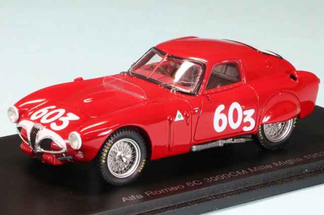 スパーク 1/43 アルファロメオ 6C 3000CM ミレミリア 1953 No.603　S3680