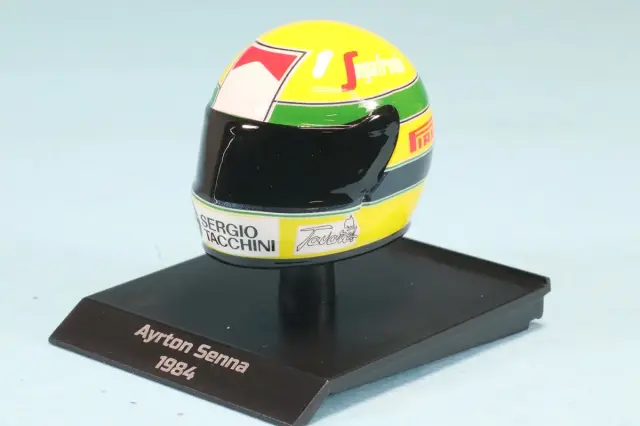 ミニチャンプス 1/10 ヘルメット A.セナ 1984　540388419