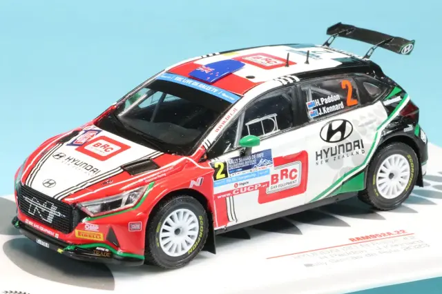 イクソ 1/43 ヒョンデ i20 Rally ラリー2 2023 ラリー・セラス・デ・ファフェ ウィナー No.2 ヘイデン・パッドン/ジョン・ケナード（ヨーロッパチャンピオン）　RAM952A