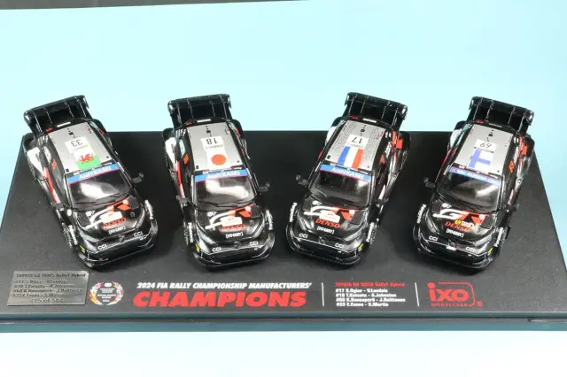 ※inomatah3723ページ　ラリーカー ミニカー 15台セット スパーク 1/43 トヨタ GRヤリス ラリー2 No.28 2024 WRC RC2