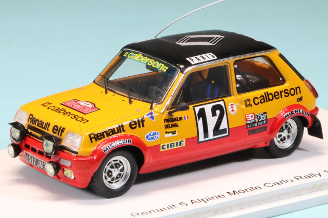  スパーク 1/43 ルノー 5 アルピーヌ Gr.2 モンテカルロラリー 1978 3rd No.12　S6035