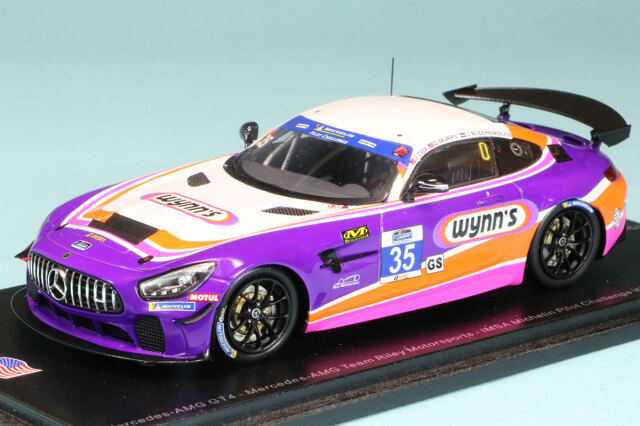 スパーク 1/43 メルセデス AMG GT4 IMSA ミシュラン パイロット チャレンジ ワトキンスグレン 2019 Winner No.35　US138