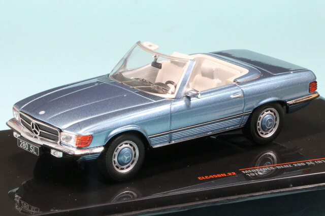 イクソ 1/43 メルセデス ベンツ 280 SL R107 1979 メタリックライトブルー　CLC458N