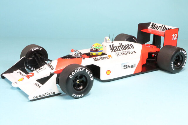 [予約] ミニチャンプス 1/18 マクラーレン MP4/4 ホンダ 1988 ワールドチャンピオン A.セナ デカール加工品　540881812S