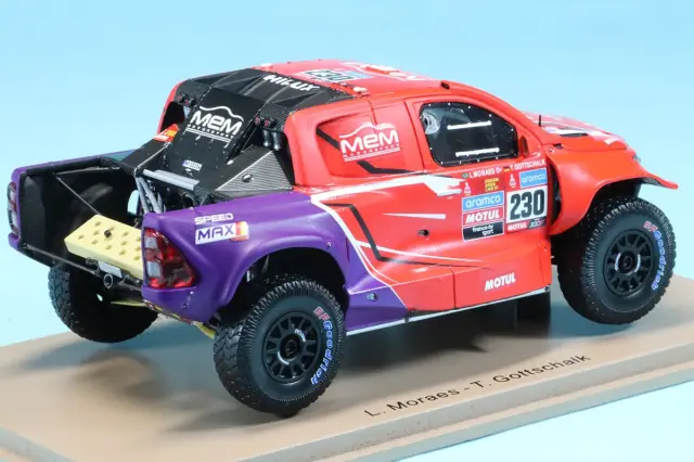 トヨタ ハイラックス 1/43 ミニカー シルバー スパーク 1/43 トヨタ ハイラックス ダカールラリー 2023 No.230 3rd