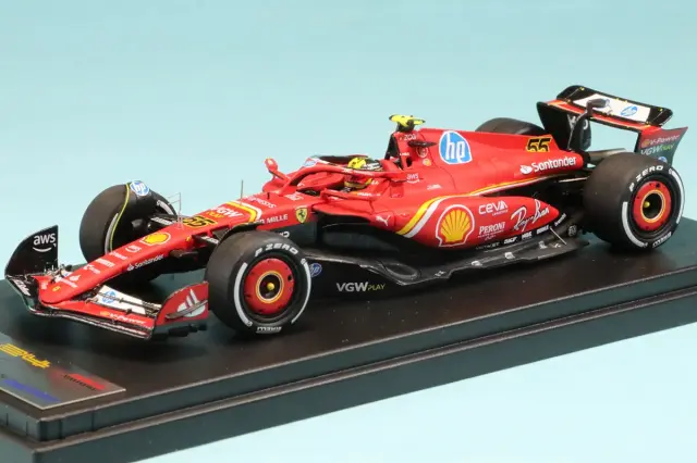 スパーク/ルックスマート 1/43 フェラーリ SF-24 イタリアGP 2024 C.サインツ 4th　LSF1066