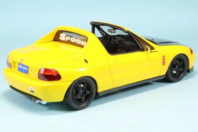 OTTO 1/18 ホンダ シビック デルソル スプーン 1996 イエロー OTTO
