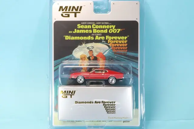 MINI-GT 1/64 1/64 フォード マスタング マッハ1 「ダイヤモンドは永遠に」 英語版パッケージ 　MGT00905-007E