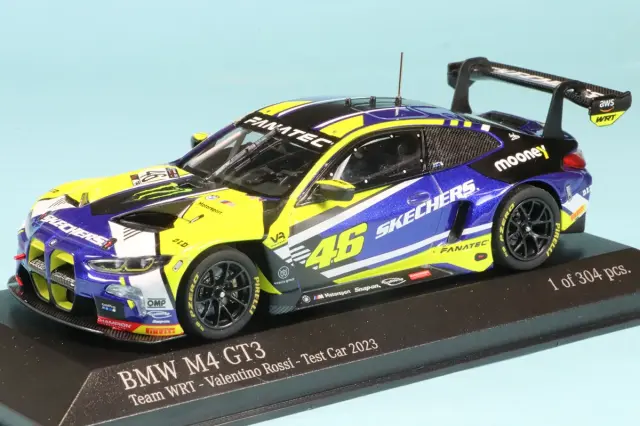 ミニチャンプス 1/43 BMW M4 GT3 "TEAM WRT" バレンティーノ・ロッシ  テストカー 2023　410232246