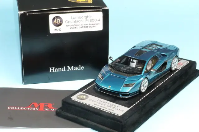 [予約] 40周年記念商品 ロム特注MRコレクション 1/43 ランボルギーニ カウンタック LPI 800-4 アルテミスグリーン 先着特典付き　　MGR40TH-1