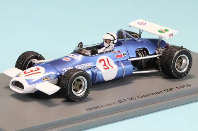スパーク 1/43 ブラバム BT30 ドイツGP 1969 P.ウェストベリーF2003　F2003