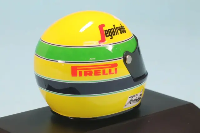 ミニチャンプス 1/8 ヘルメット A.セナ ブラジルGP 1984 F1初出場