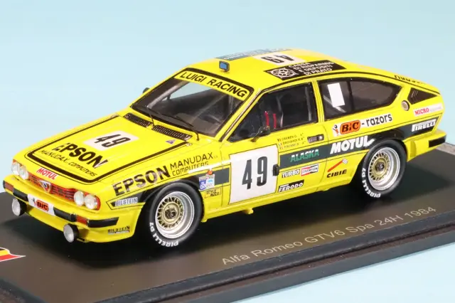 スパーク 1/43 アルファロメオ GTV 6 スパ 24h 1984 No.49　SB420