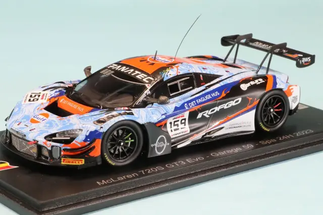 スパーク 1/43 マクラーレン 720S GT3 EVO No.159 Garage 59 スパ 24h 2023　SB735