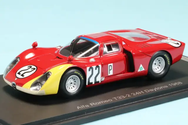スパーク 1/43 アルファロメオ T33-2 デイトナ 24h 1968 No.22　US377