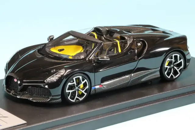 ルックスマート 1/43 ブガッティ W16 ミストラル オープンルーフ ブラック　LS544A