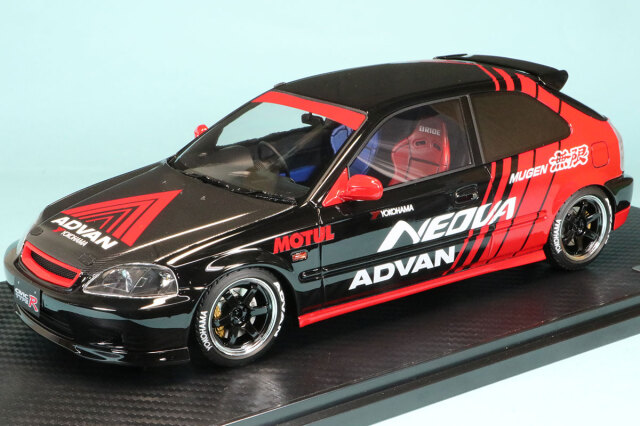 イグニッションモデル 1/18 ホンダ シビック EK9 タイプR ブラック 