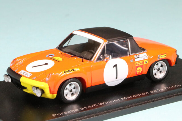 スパーク 1/43 ポルシェ 914/6 Marathon de la Route 1970 Winner No.1　S2864