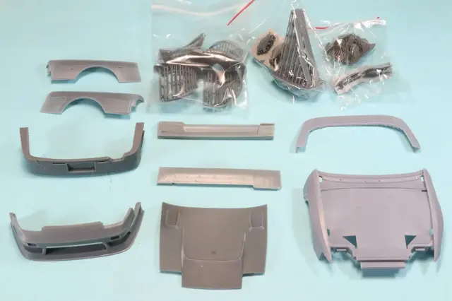Fuguガレージ 1/24 トランスキット ワンダーガレージ ニッサン 180SX ワイドボディパーツセット アオシマ対応　FUGU-KIT055