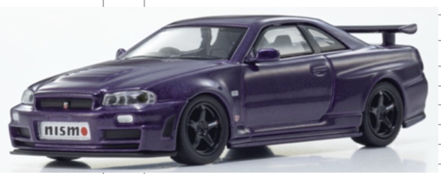 [予約] 京商 1/64 [MOTN]シリーズ  ニスモ R35 GT-R GT3 LED搭載(点灯には専用ベースが必要です。) パープル　K07131LP