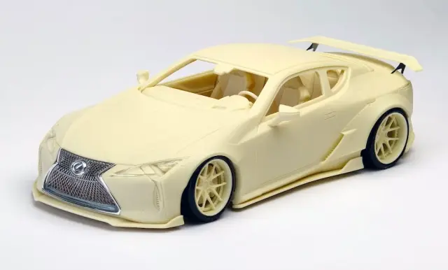 [予約] KITBOX / PZYmodel 1/24 レジンキット LB ワークス レクサス LC500 RHD GTウイング　KB08-23