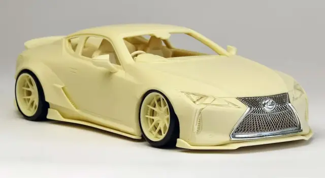 [予約] KITBOX / PZYmodel 1/24 レジンキット LB ワークス レクサス LC500 LHD ダックテイル　KB08-24