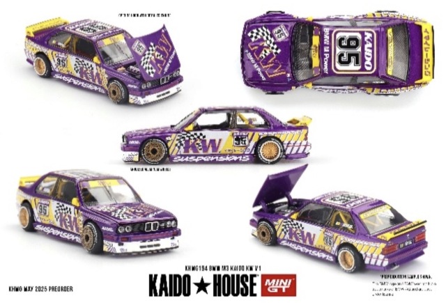 [予約] MINI-GT 1/64 BMW M3 KAIDO KW V1(左ハンドル)　KHMG19
