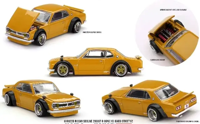 [予約] MINI-GT 1/64 ニッサン スカイライン 2000GT-R (KPGC10) Kaido Street V2(右ハンドル)　KHMG228