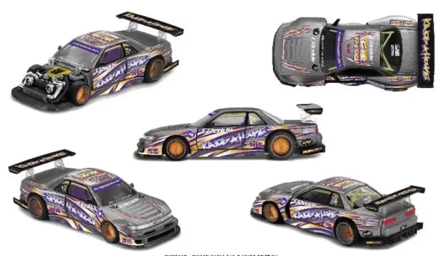 [予約] MINI-GT 1/64 ニッサン シルビア S13-R カイドウ ドリフト V1 (右ハンドル)　KHMG235