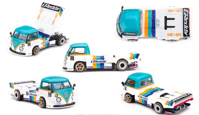 [予約] MINI-GT 1/64 フォークスワーゲン T1 GReddy ピックアップ V1 (左ハンドル)　KHMG261