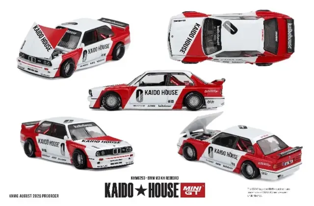 [予約] KAIDO HOUSE x MINI-GT 1/64 BMW M3 KH REDBORO(左ハンドル)　KHMG293