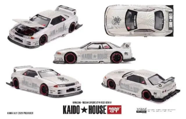[予約] MINI-GT 1/64 ニッサン スカイライン GT-R R32 SERI V1 (右ハンドル)　KHMG306