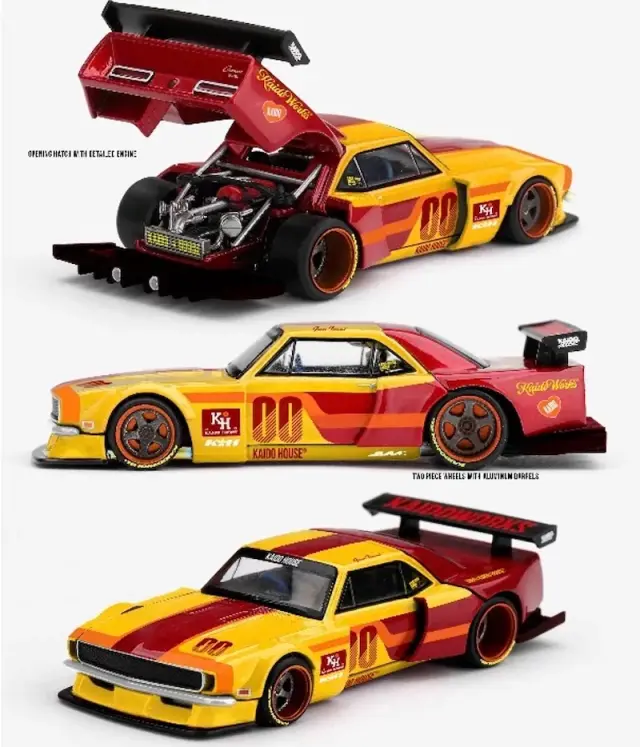 [予約] KAIDO HOUSE x MINI-GT 1/64 シボレー カマロ Kaido Racing Team V1(右ハンドル)　KHMG319